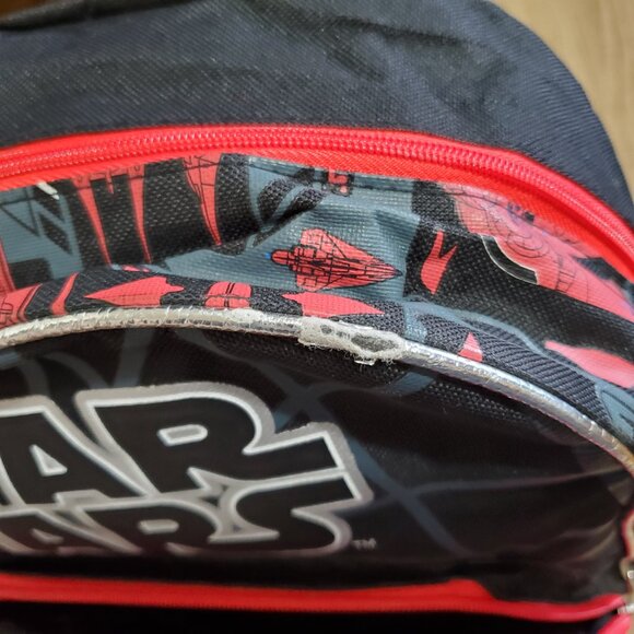 Star Wars Backpack Black Red Kids School - Picture 10 of 12